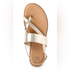 Time and Tru Gold Women's Sandals
